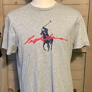 Polo Ralph Lauren Men's Grey Graphic Tee Medium (NWT)